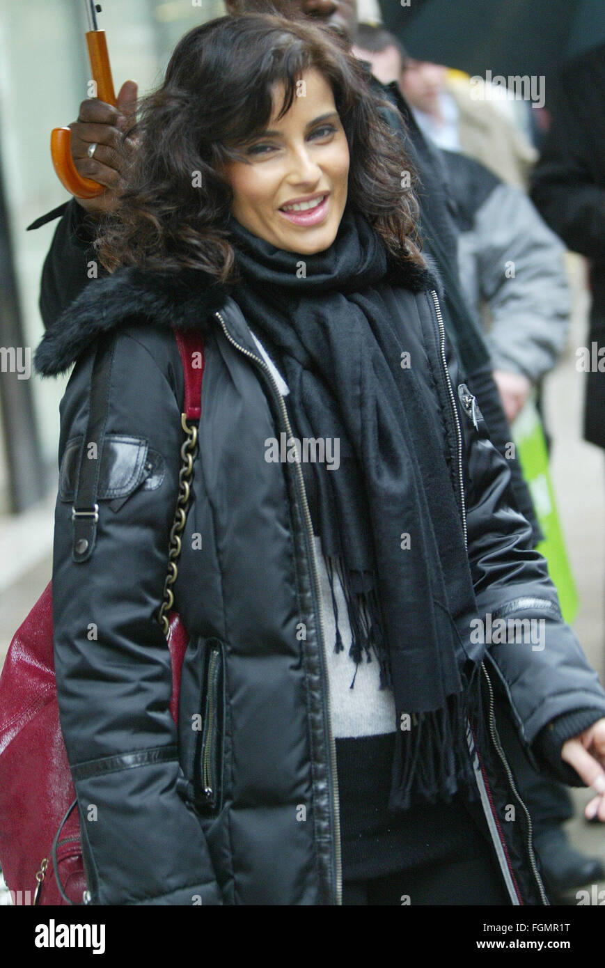 Nelly Furtado Pictured in The London Rain (credit image © Jack Ludlam) Stock Photo