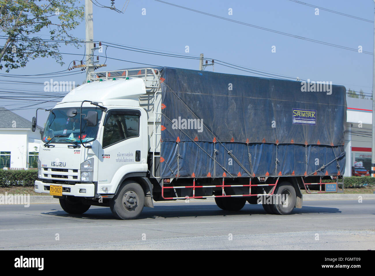 CHIANGMAI, THAILAND -FEBRUARY 4 2016: Cargo truck of Chanida Transport ...