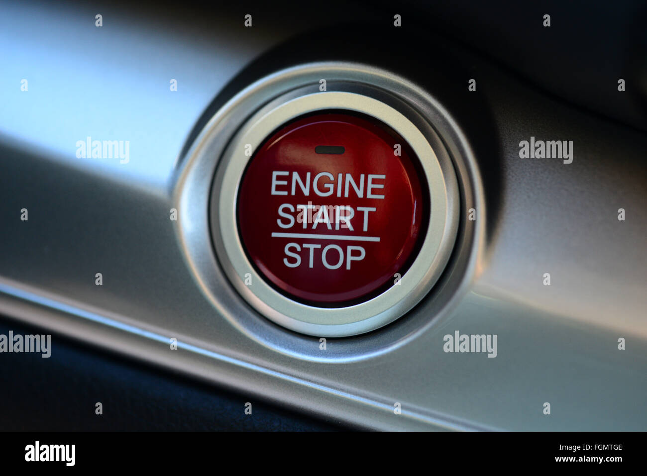 Engine Start Stop button on a Honda CRV CRV car automobile One button