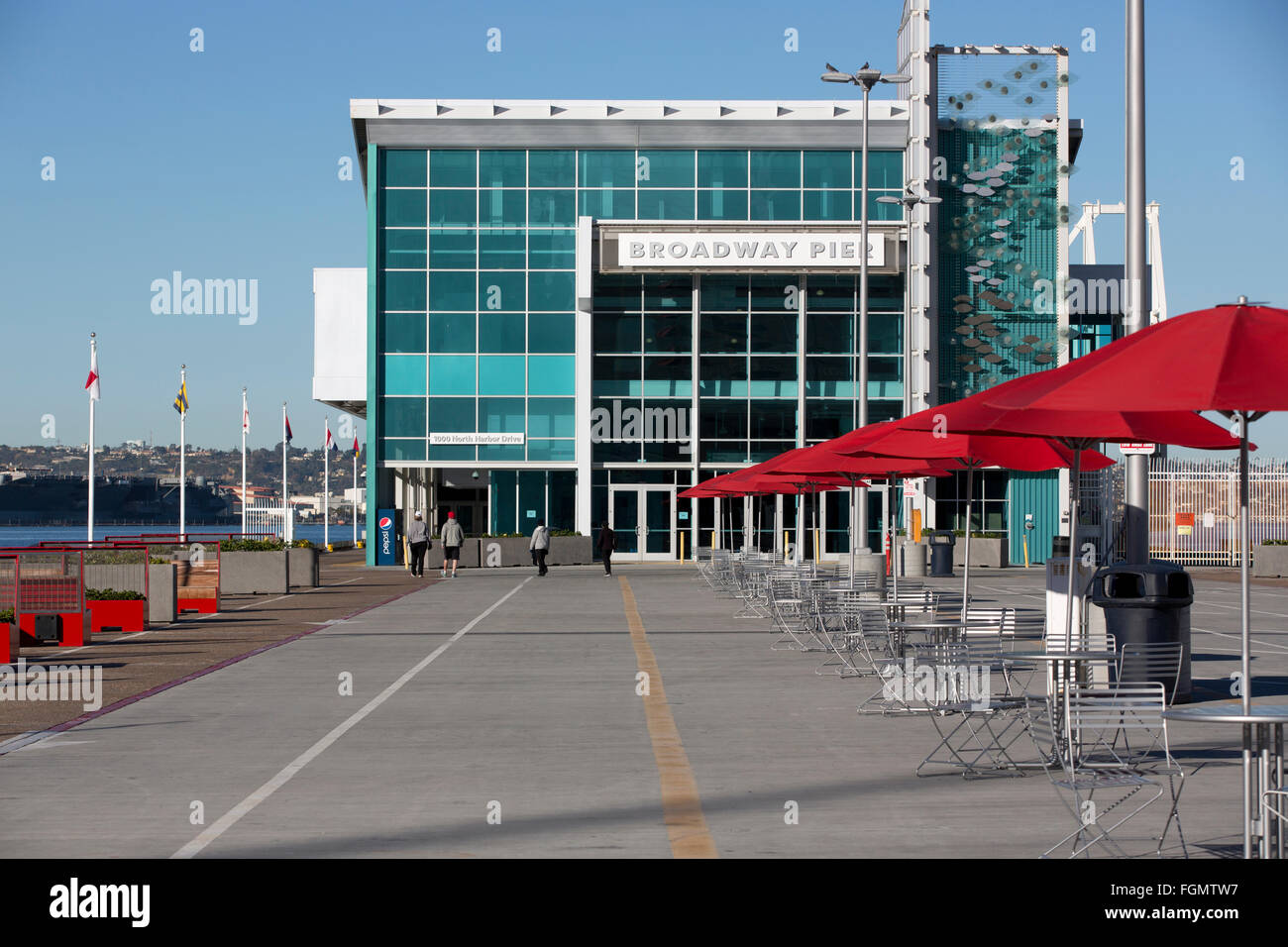 Broadway Pier, San Diego, California, USA Stock Photo Alamy