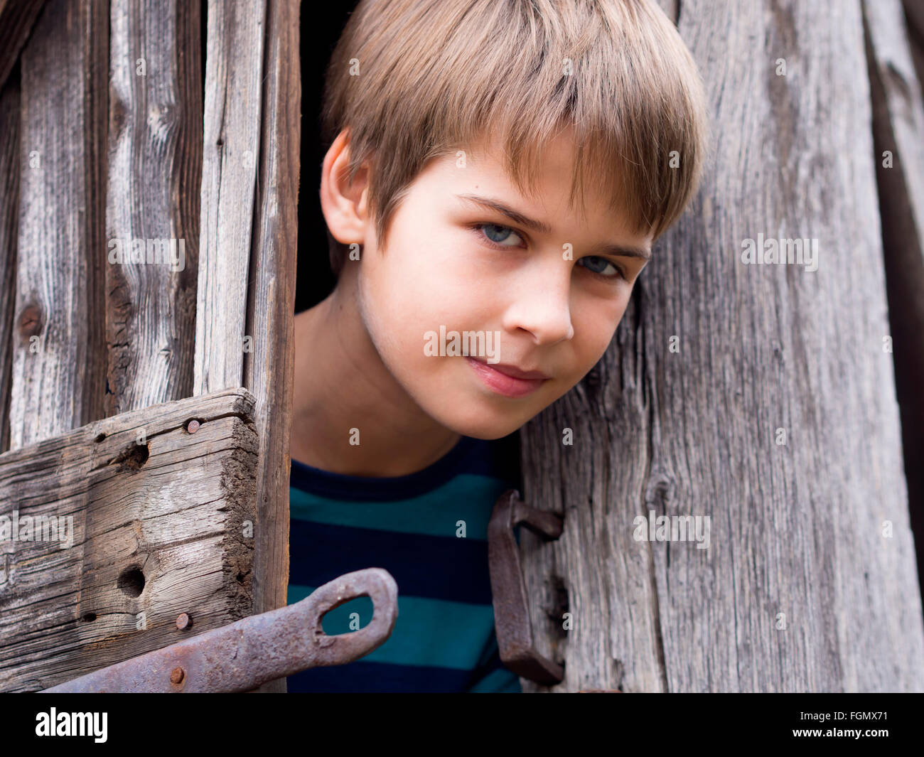 portrait of a handsome boy Stock Photo