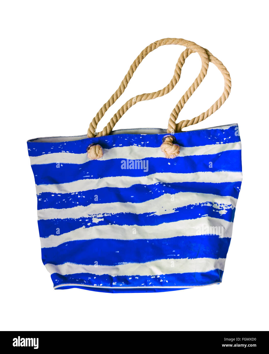 blue beach bag isolated Stock Photo Alamy