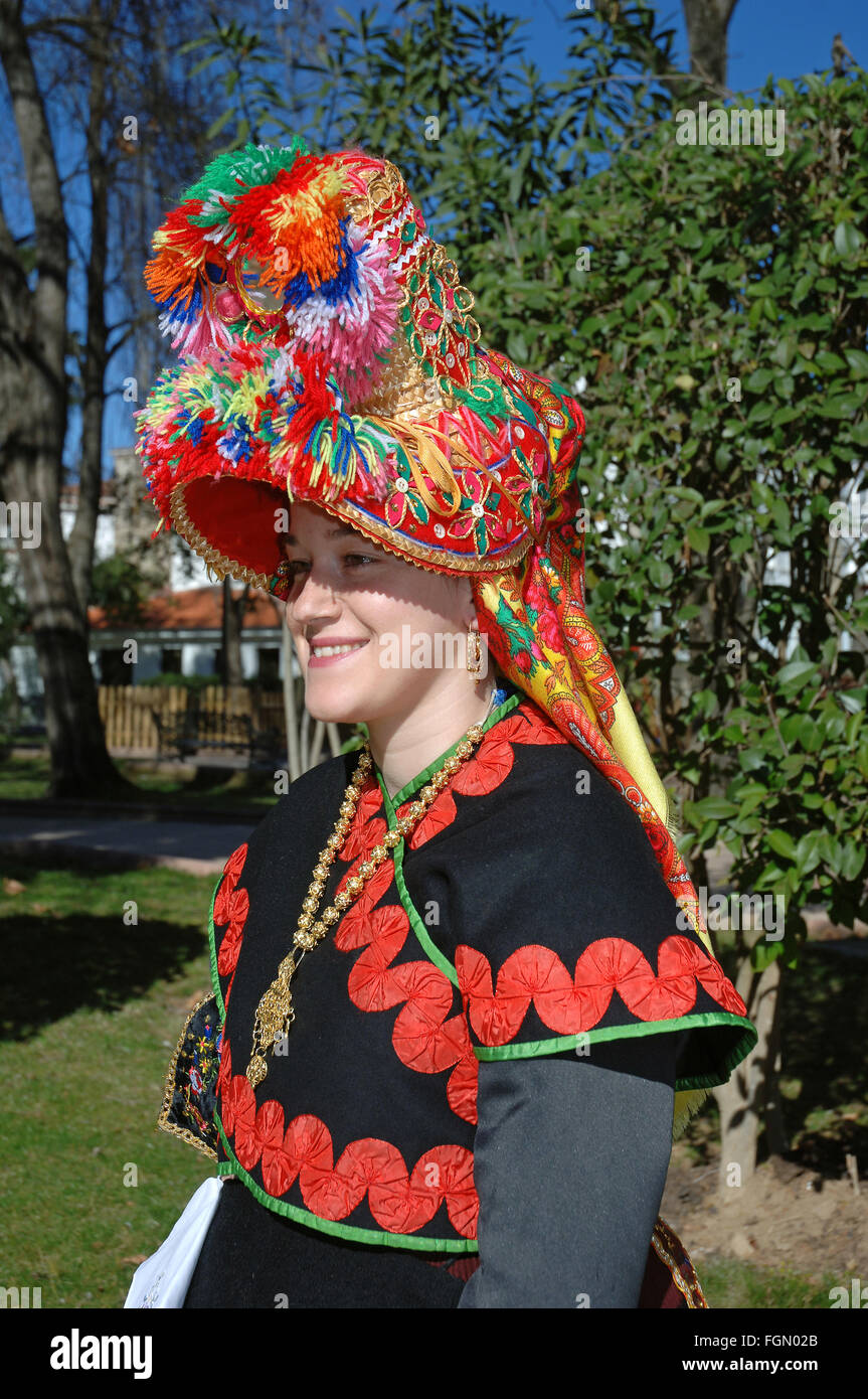 Typical folk costumes, Montehermoso, Caceres province, Region of Extremadura, Spain, Europe Stock Photo