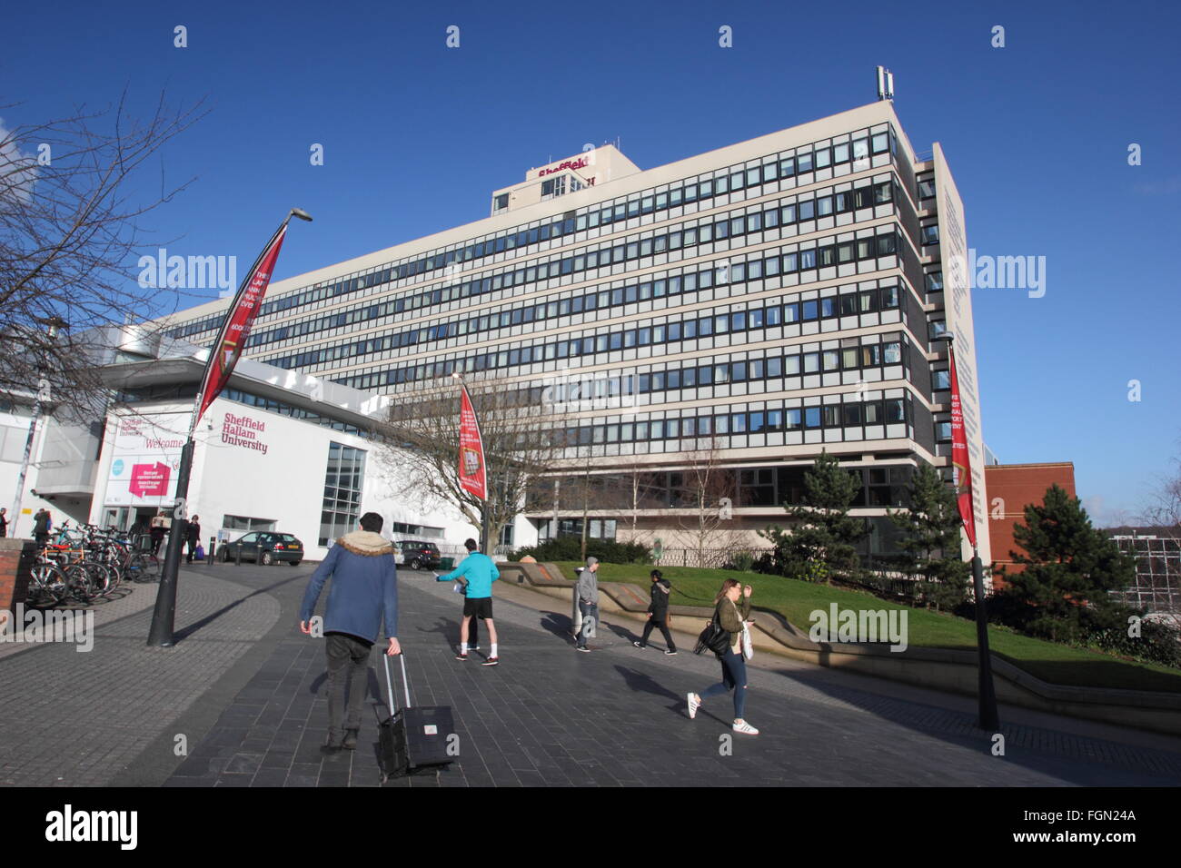 Sheffield Hallam University City Campus in the centre of the city of Sheffield, South Yorkshire England UK Stock Photo