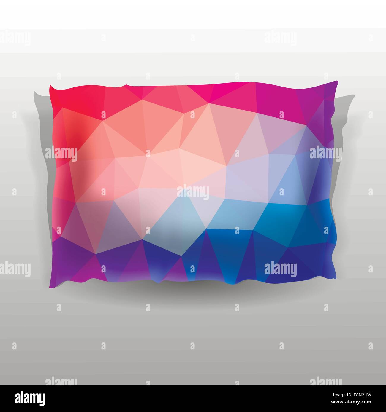 Colorful Soft Pillow Stock Vector
