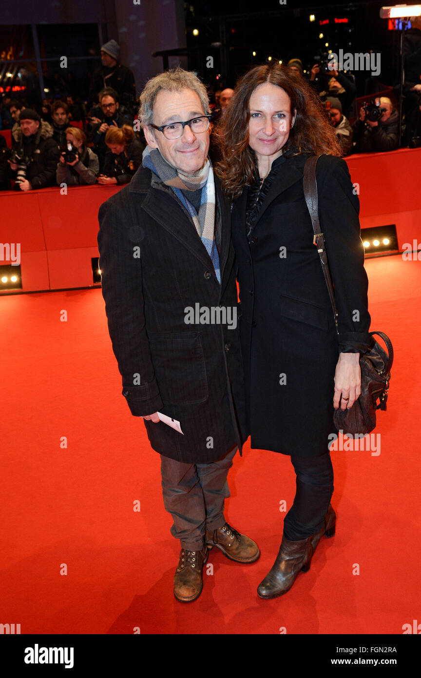 gave Afgørelse værtinde Dani Levy and wife Sabine Liedl attending the Award Ceremony of the 66th  Berlin International Film Festival / Berlinale 2016 at Berlinale Palast on  February 20, 2016 in Berlin, Germany Stock Photo - Alamy