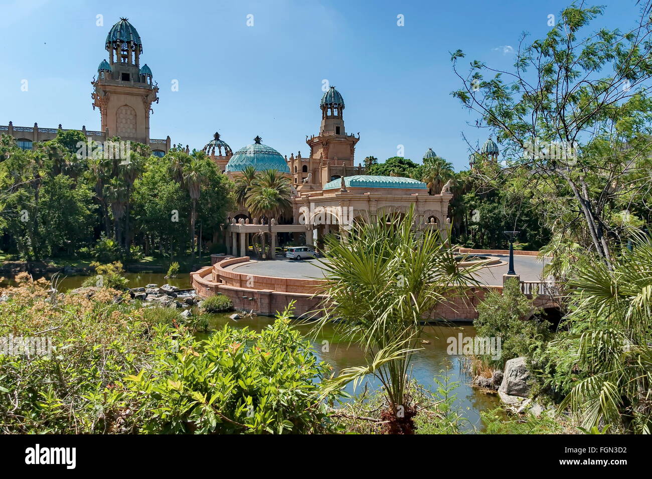 Palace of the Lost City hotel in Sun City, South Africa Stock Photo