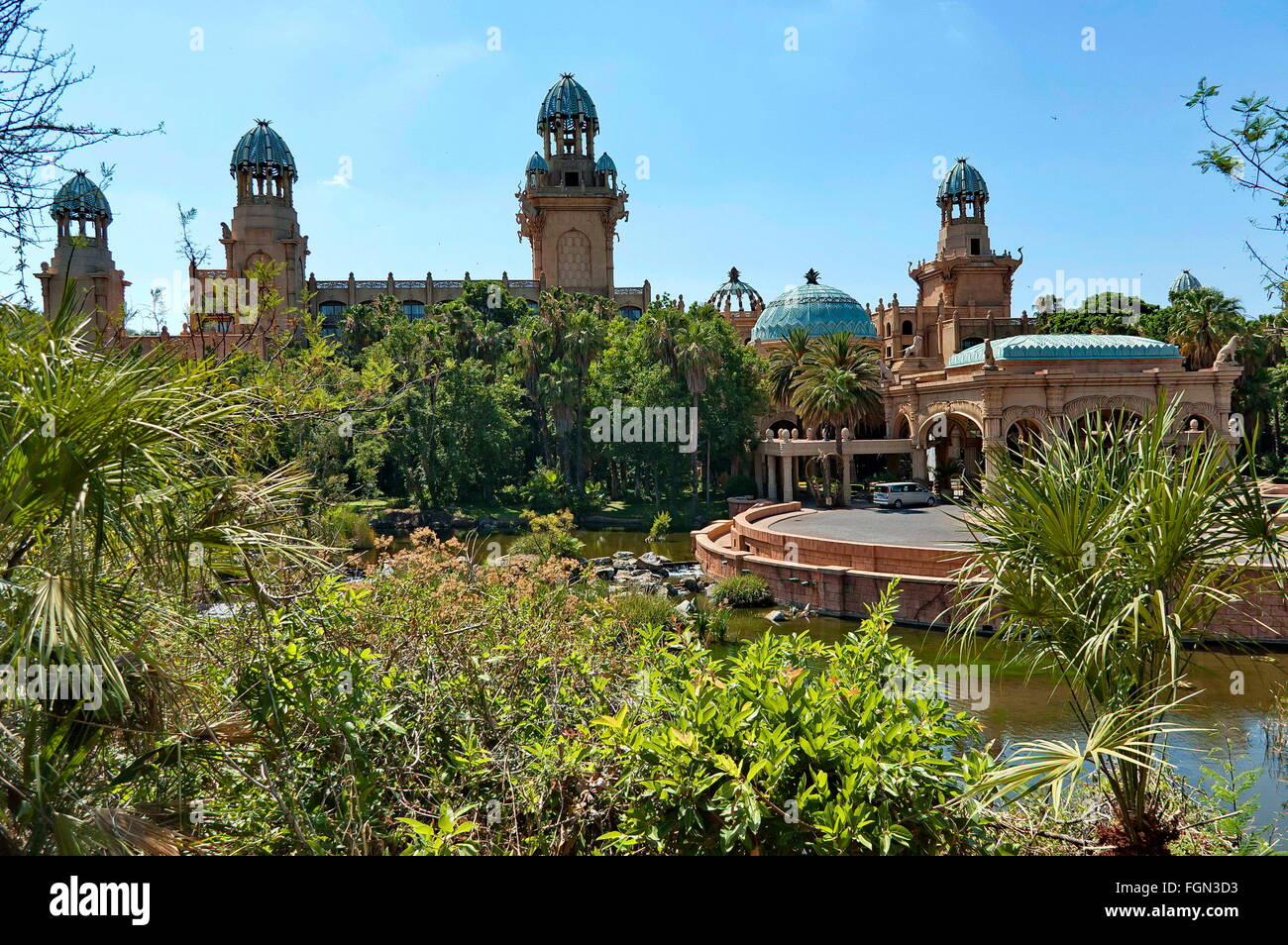 Palace of the Lost City hotel in Sun City, South Africa Stock Photo