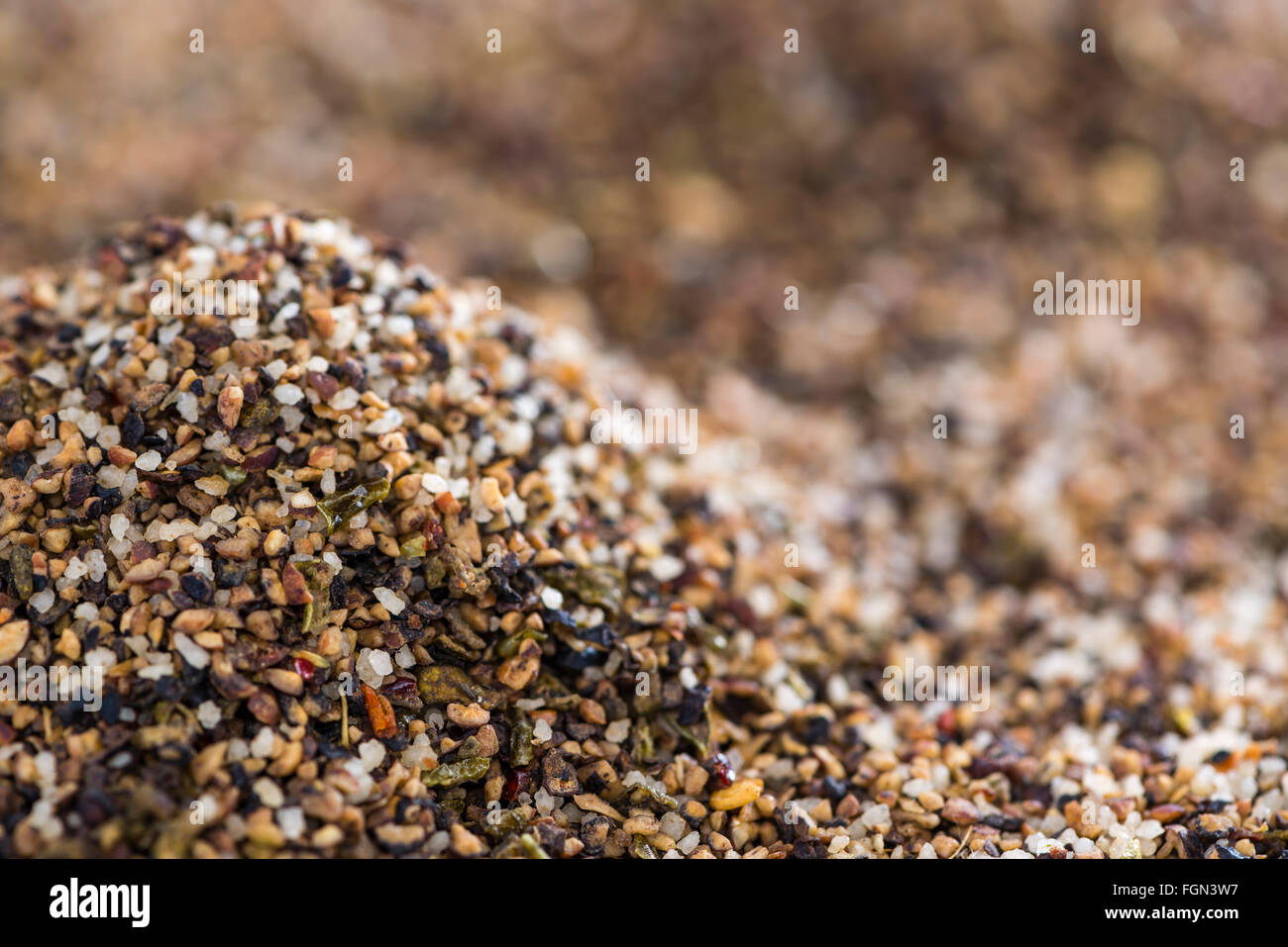 Crushed Peppercorns for use as background image or as texture (detailed