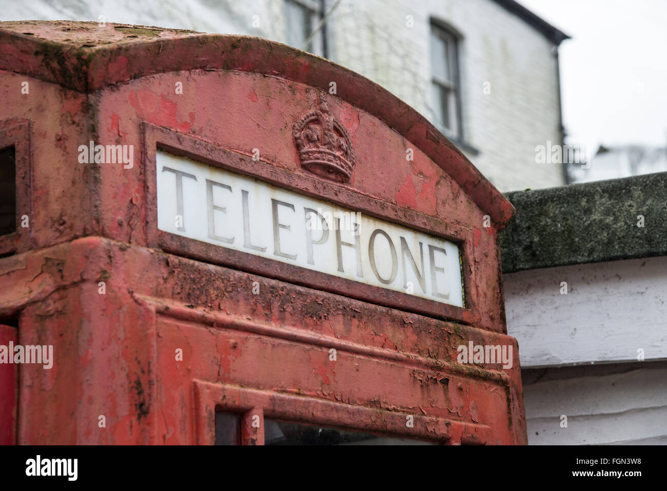 A Red British Phonebox. Stock Photo