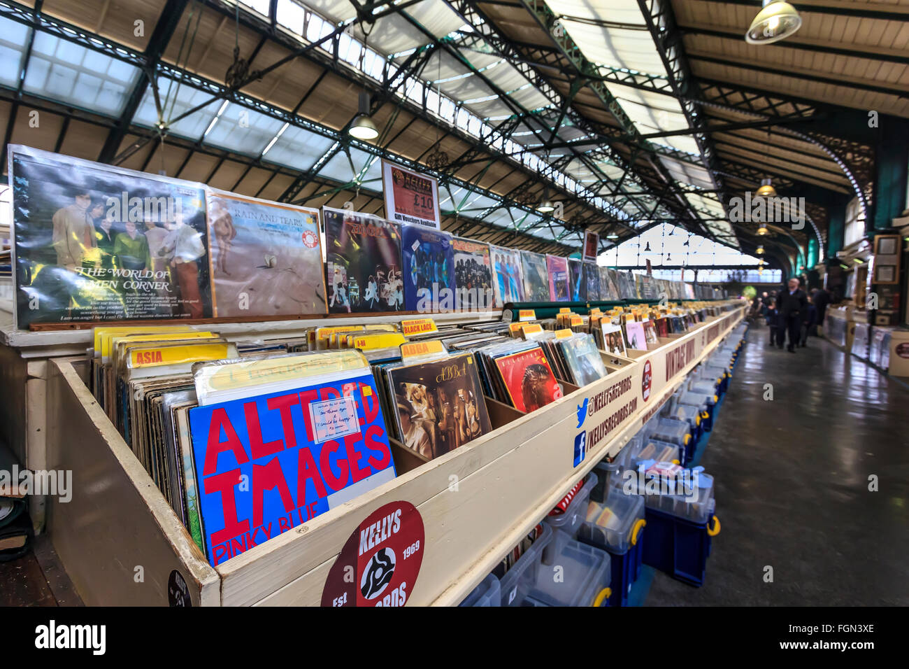 Cardiff indoor market. Stock Photo