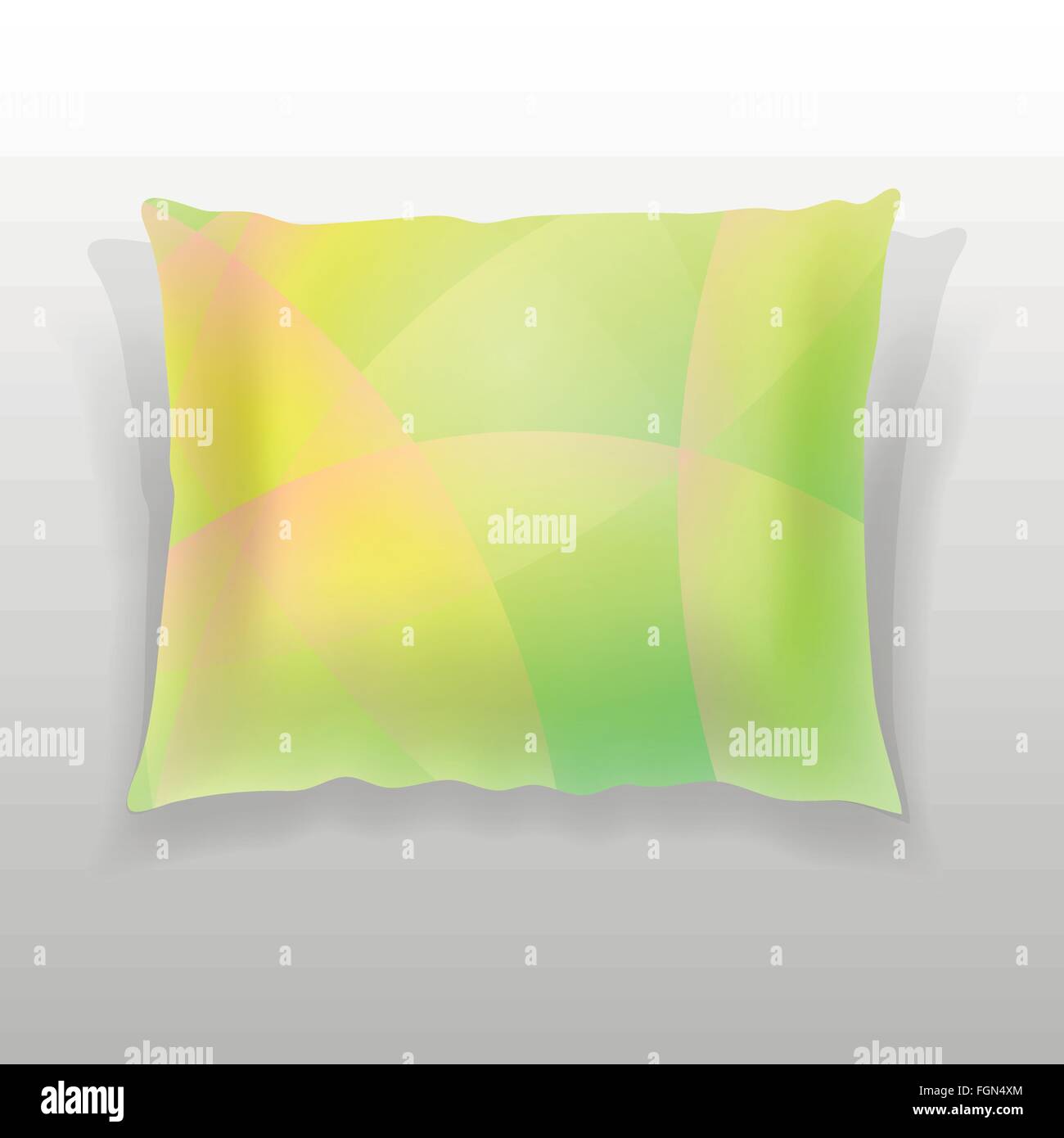 Colorful Pillow Isolated Stock Vector
