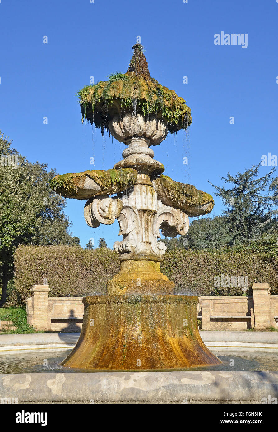 renaissance fountain Stock Photo