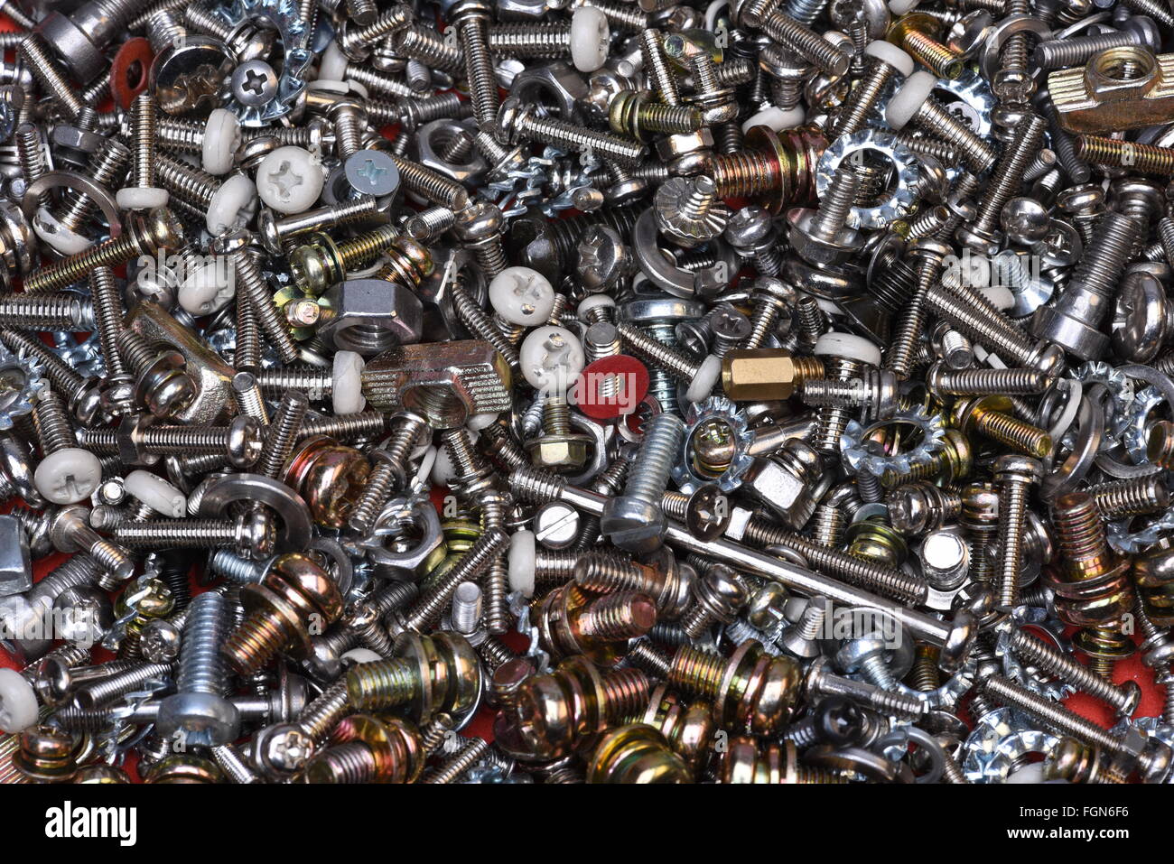 Bolts screws nuts and washers Stock Photo Alamy