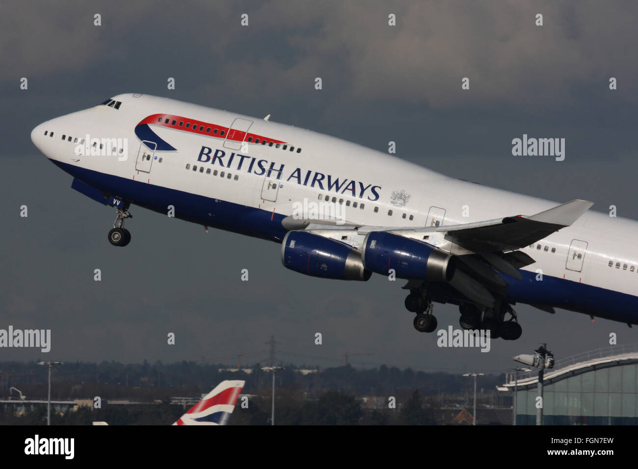 BRITISH AIRWAYS BOEING 747 Stock Photo
