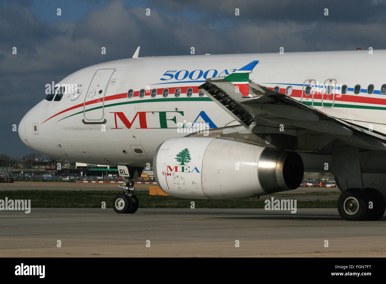 MEA LEBANON A320 5000TH A320 Stock Photo Alamy