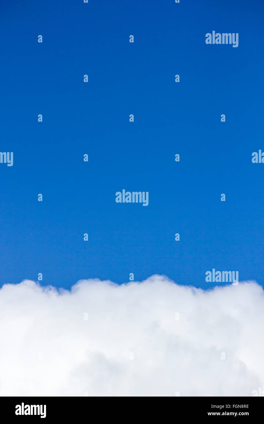 Vertical Image of Blue Sky with White Cloud Stock Photo - Alamy
