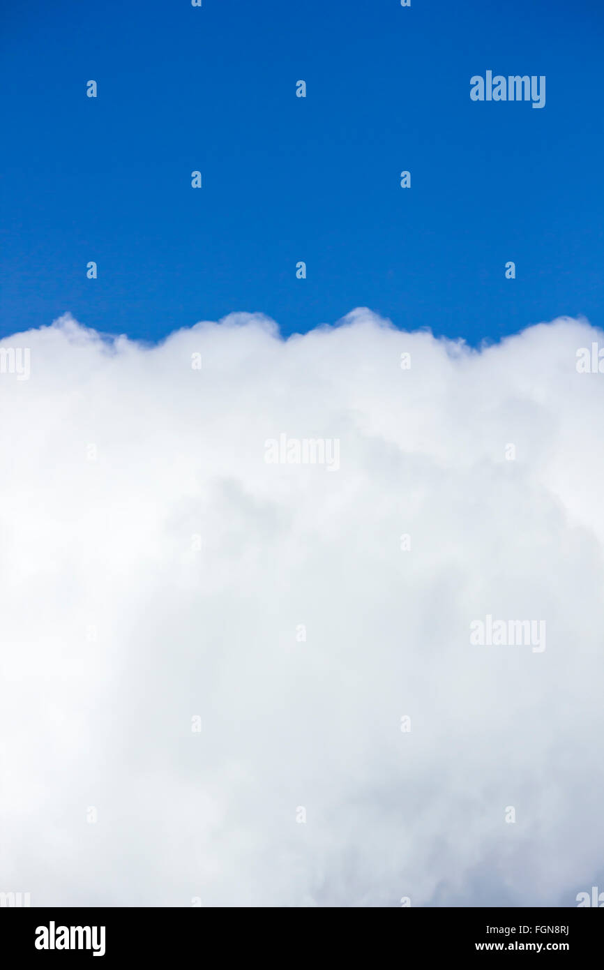 Vertical Image of Blue Sky with White Cloud Stock Photo - Alamy
