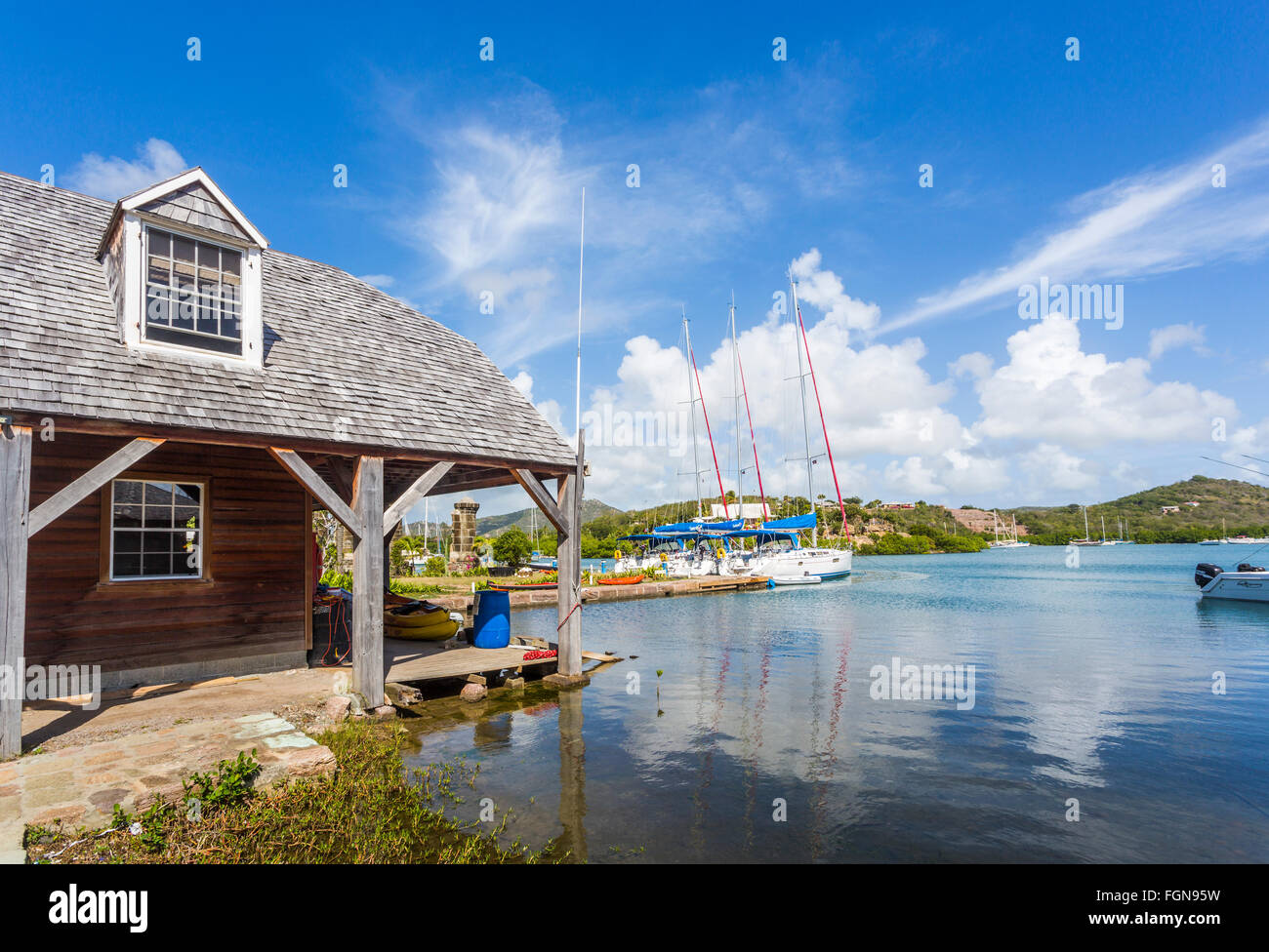 Boat House and Joiners' Loft, Nelson's Dockyard, English Harbour, south
