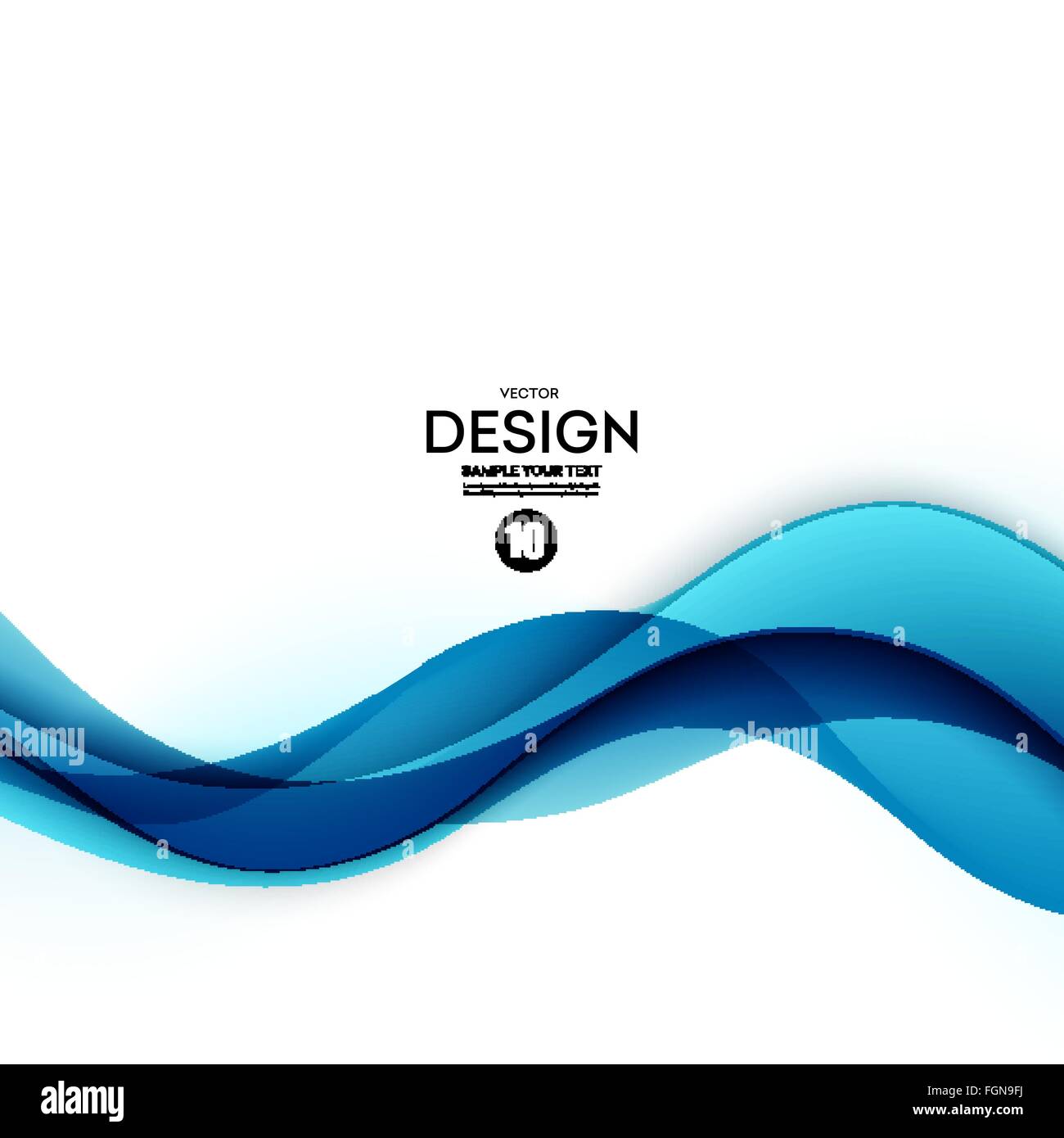 Abstract vector background, blue wavy Stock Vector Image & Art - Alamy