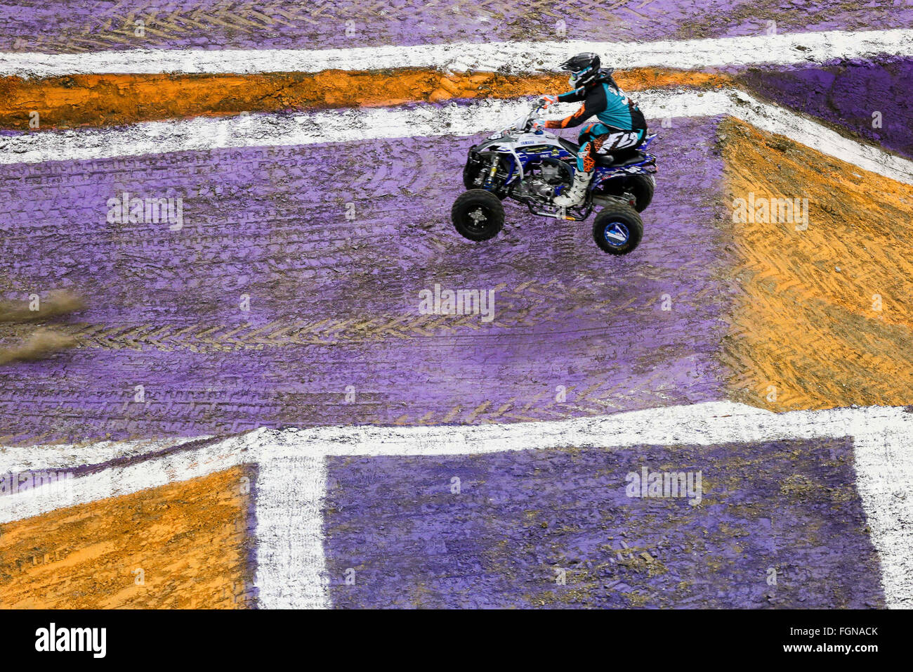 New Orleans, LA, USA. 20th Feb, 2016. ATV racing during Monster Jam at
