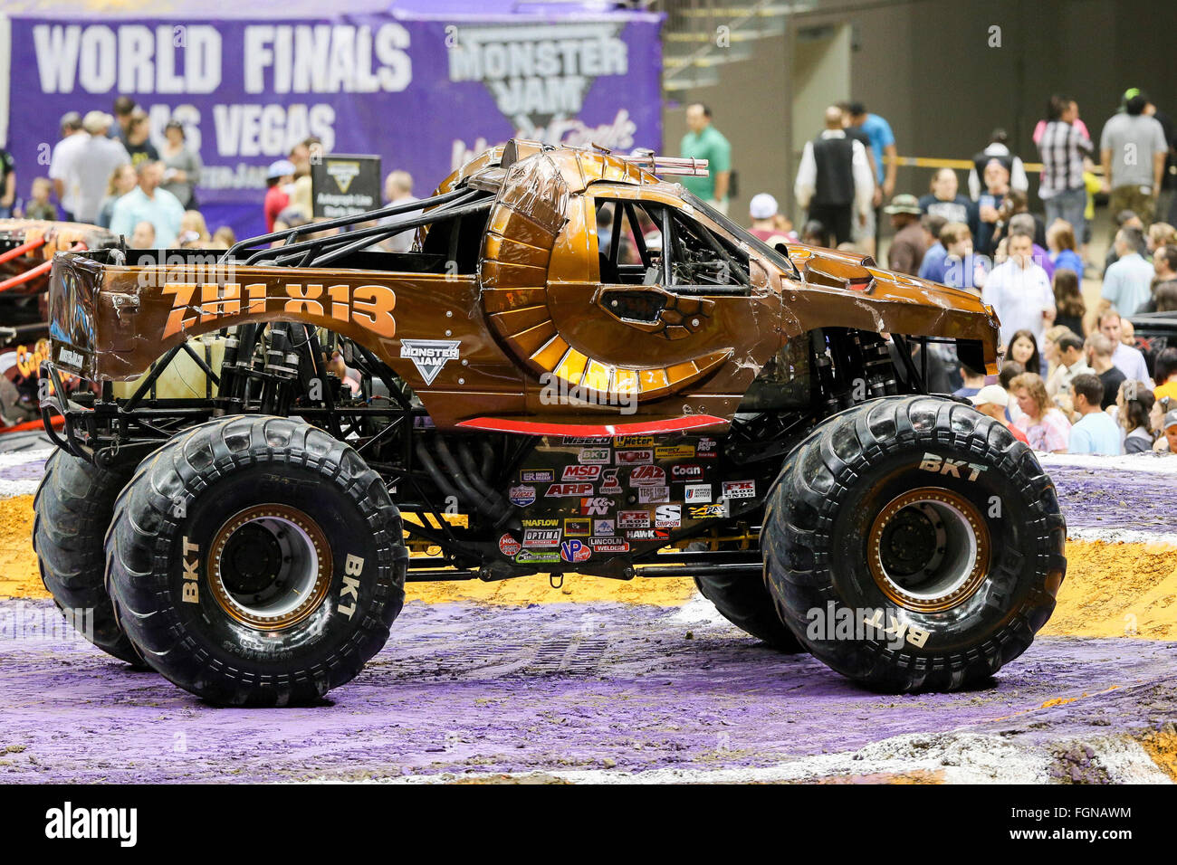 New Orleans, LA, USA. 20th Feb, 2016. Zombie Hunter monster truck in