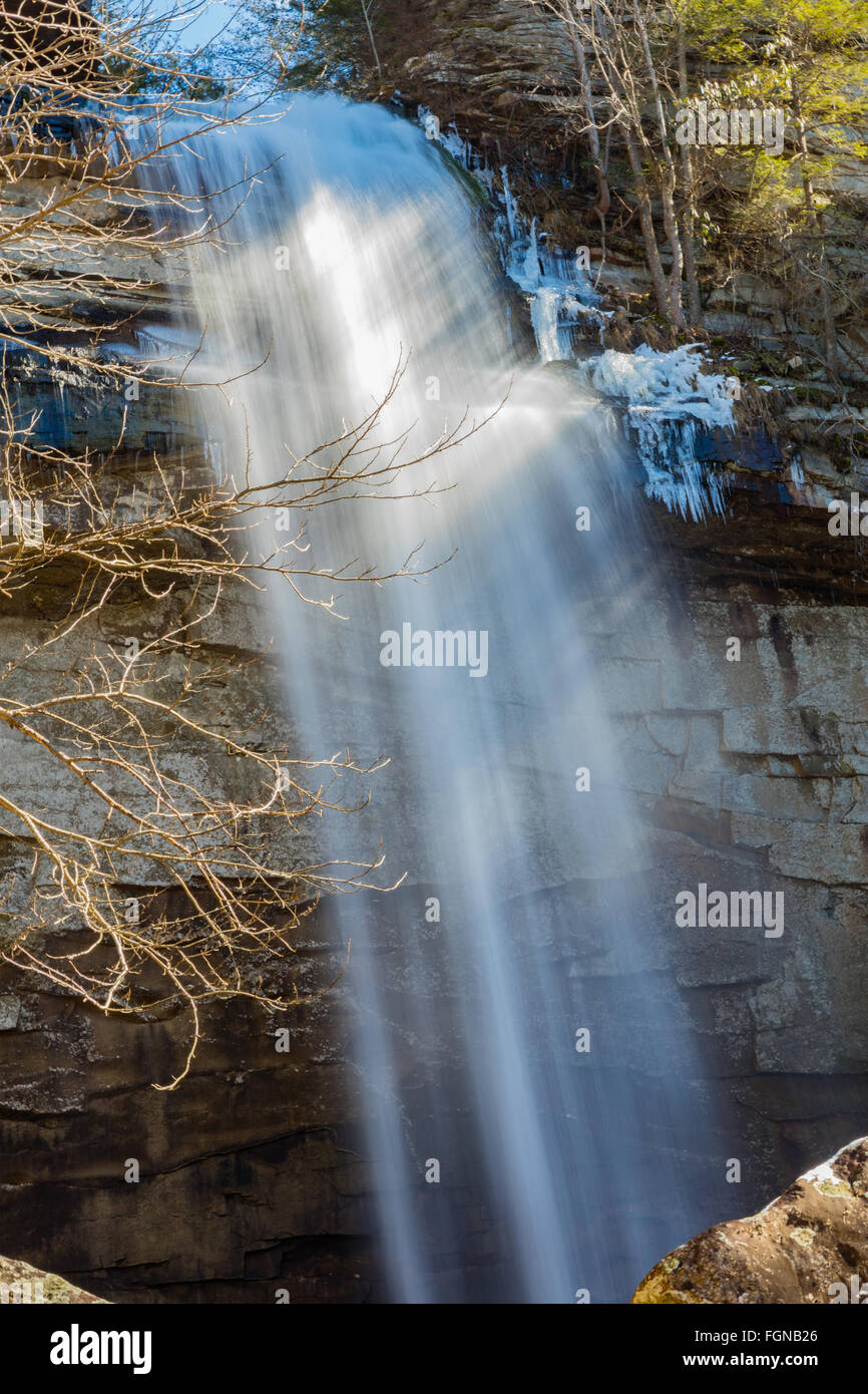 Laurel Falls at LaurelSnow State Natural Area near Dayton Tennessee