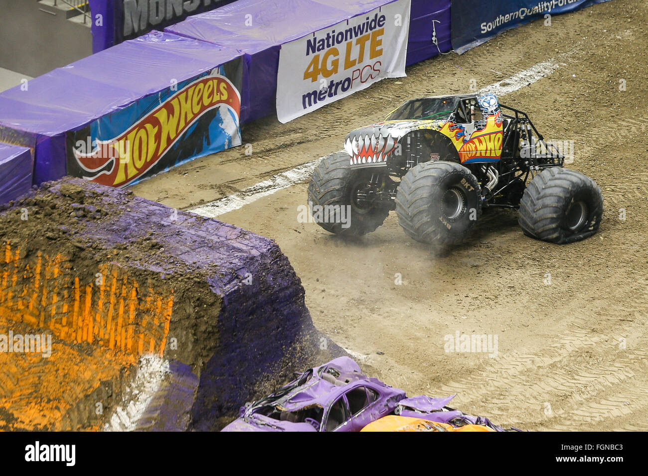 New Orleans, LA, USA. 20th Feb, 2016. Hot Wheels monster truck in