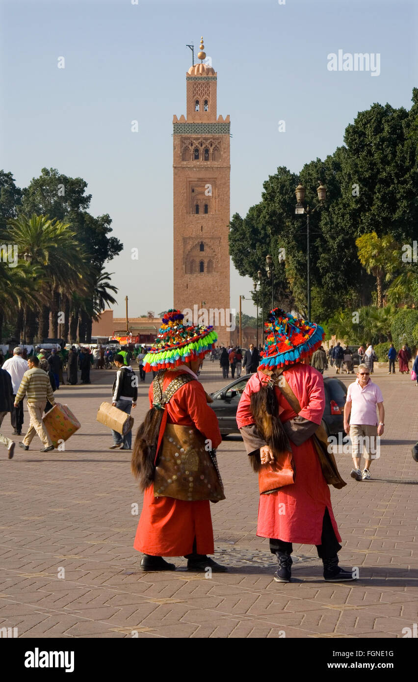 MARRAKESH MOROCCO JANUARY 21 Traditional Water Sellers Walks marrakesh-morocco-january-21-traditional-water-sellers-walks