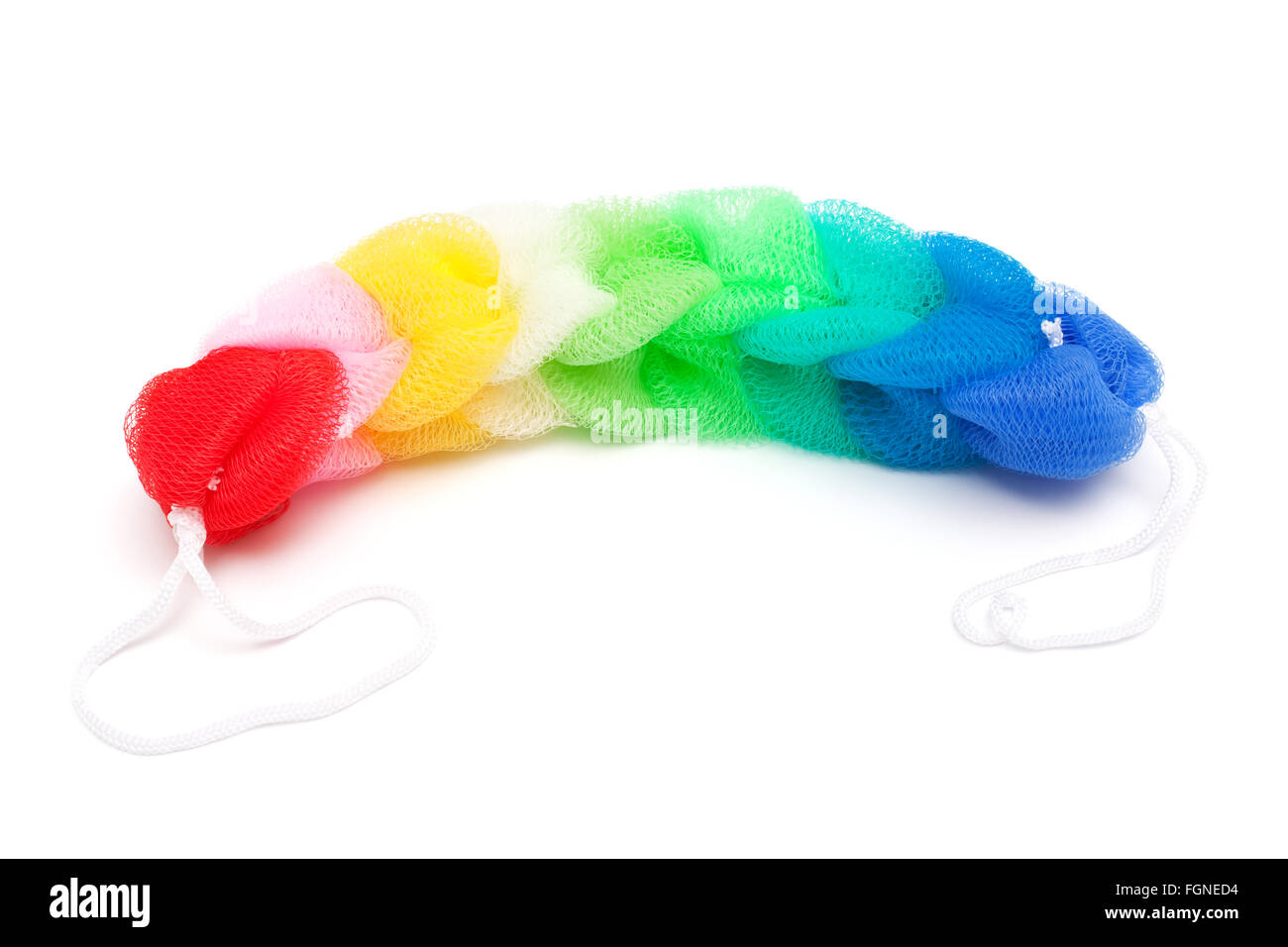 beautiful new wash-rag on a white background Stock Photo - Alamy