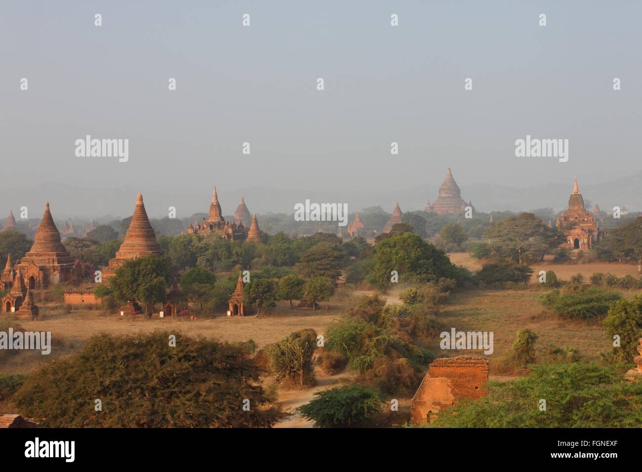 old Buddhist temples and pagodas in Bagan, Myanmar Stock Photo - Alamy