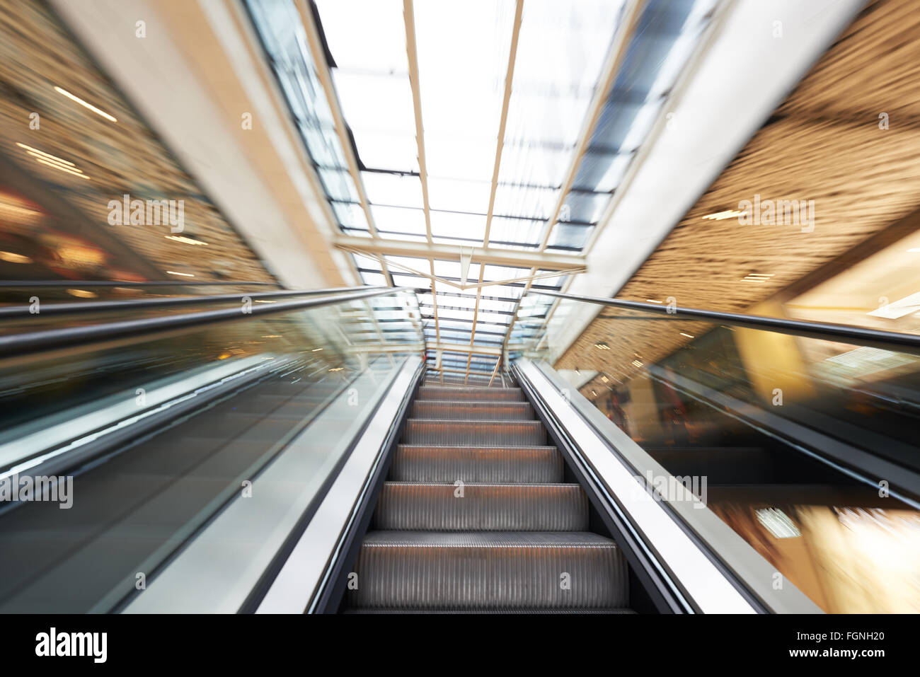 Shopping mall escalators Stock Photo - Alamy