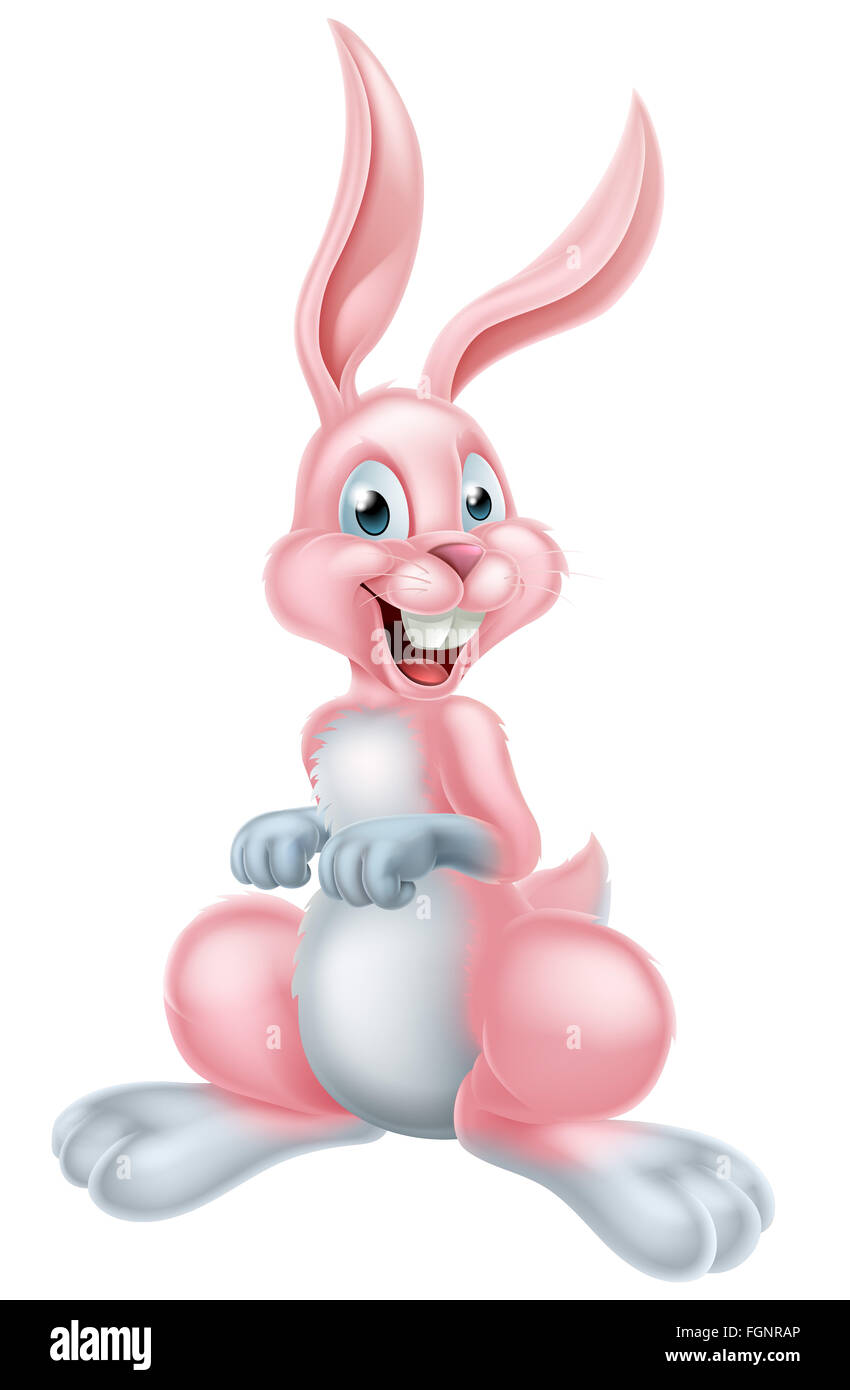 Pink bunny vector vectors hi-res stock photography and images - Alamy