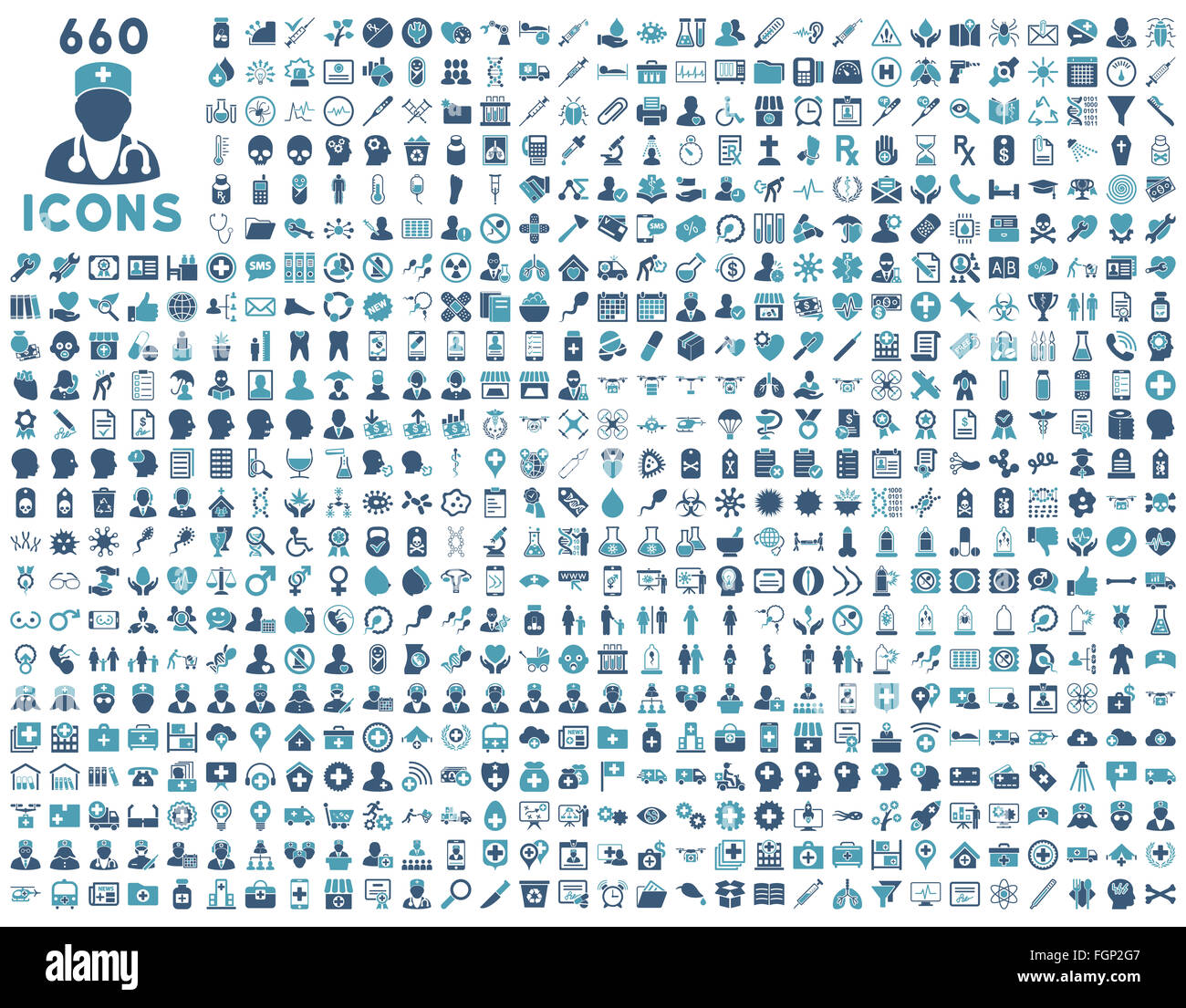 Medical vector icons Stock Photo - Alamy