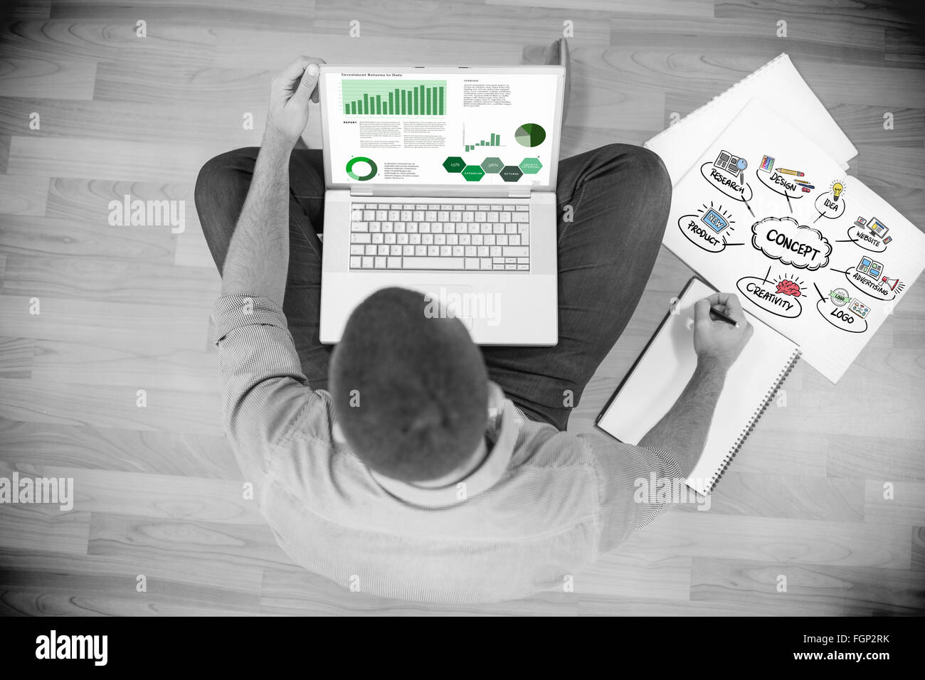 Composite image of concept flowchart Stock Photo - Alamy