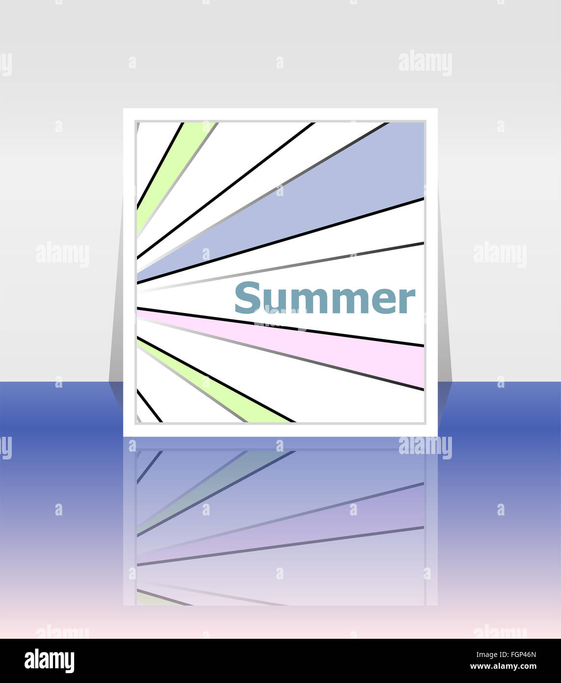 summer poster. summer background. Effects poster, frame. Happy holidays card, Enjoy your summer Stock Photo