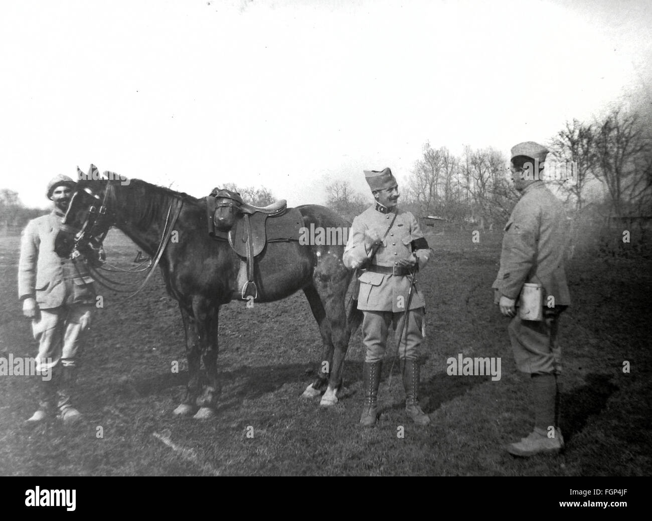 Battle of Verdun 1916 - Horseman Stock Photo