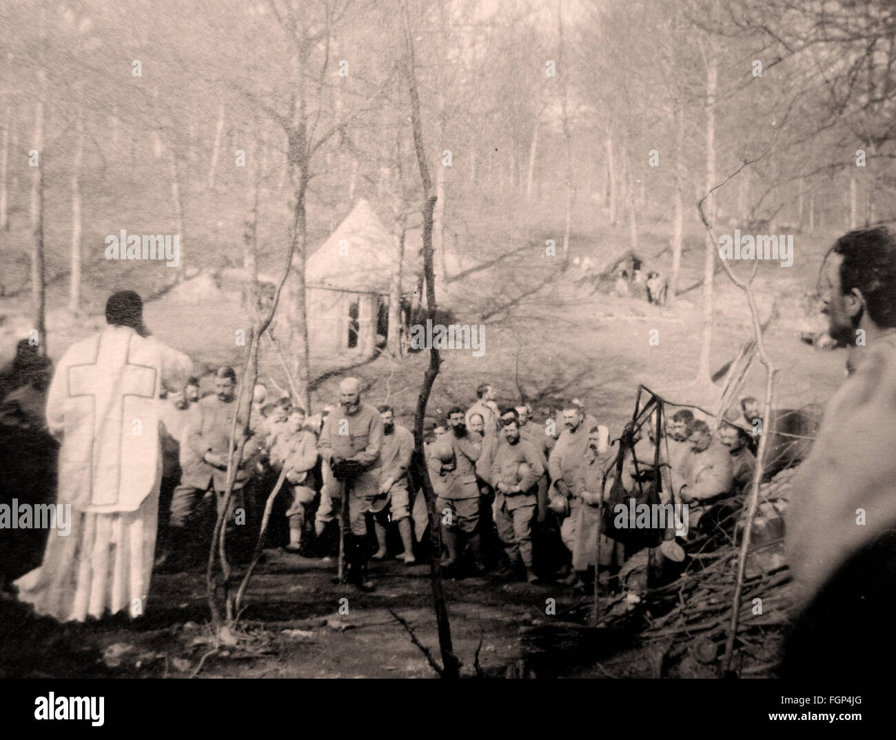 Battle of Verdun 1916 - Outdoor Mass Stock Photo