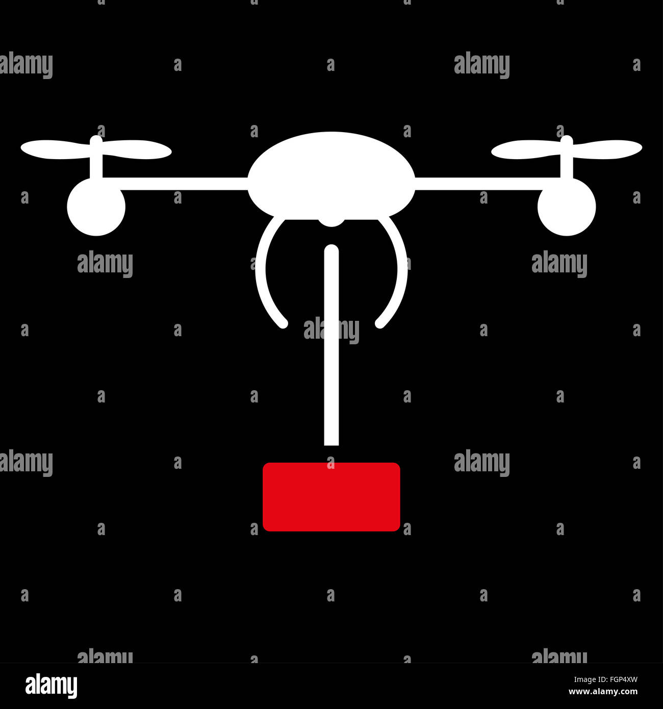 Copter shipment icon Stock Photo - Alamy