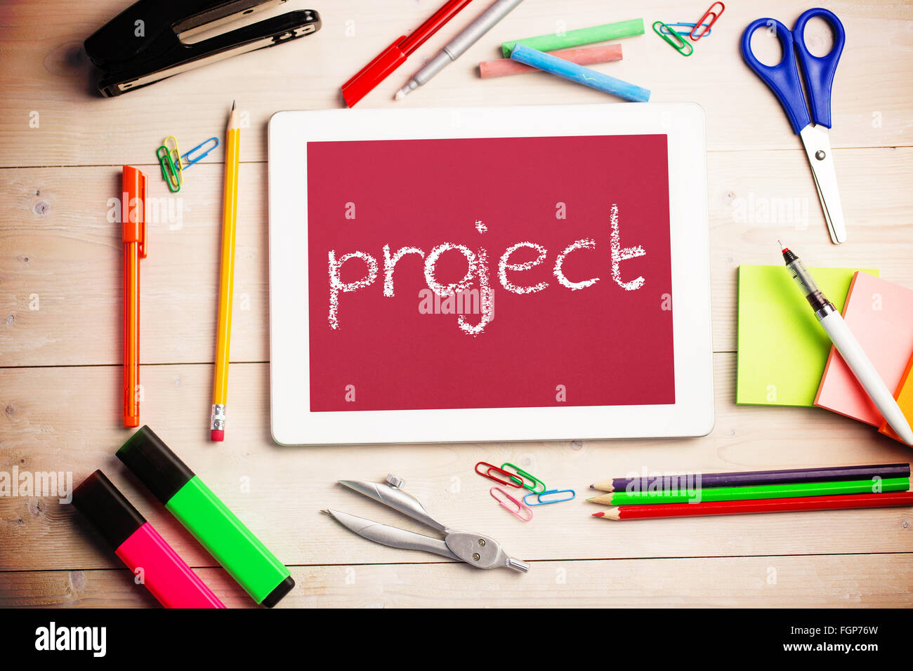 Red Project Assignment Background Project against red background Stock Photo - Alamy