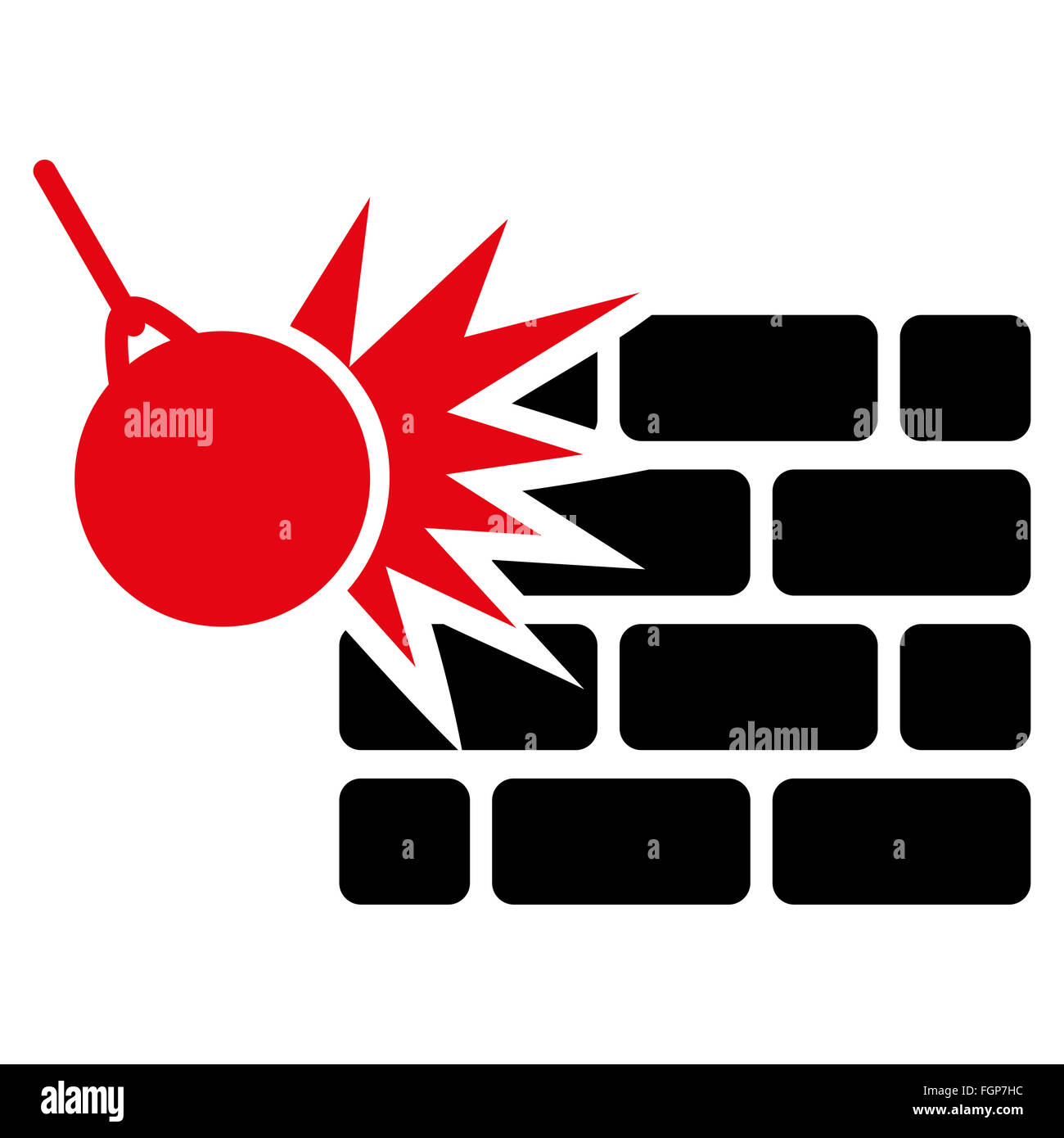 Destruction icon from Business Bicolor Set Stock Photo - Alamy
