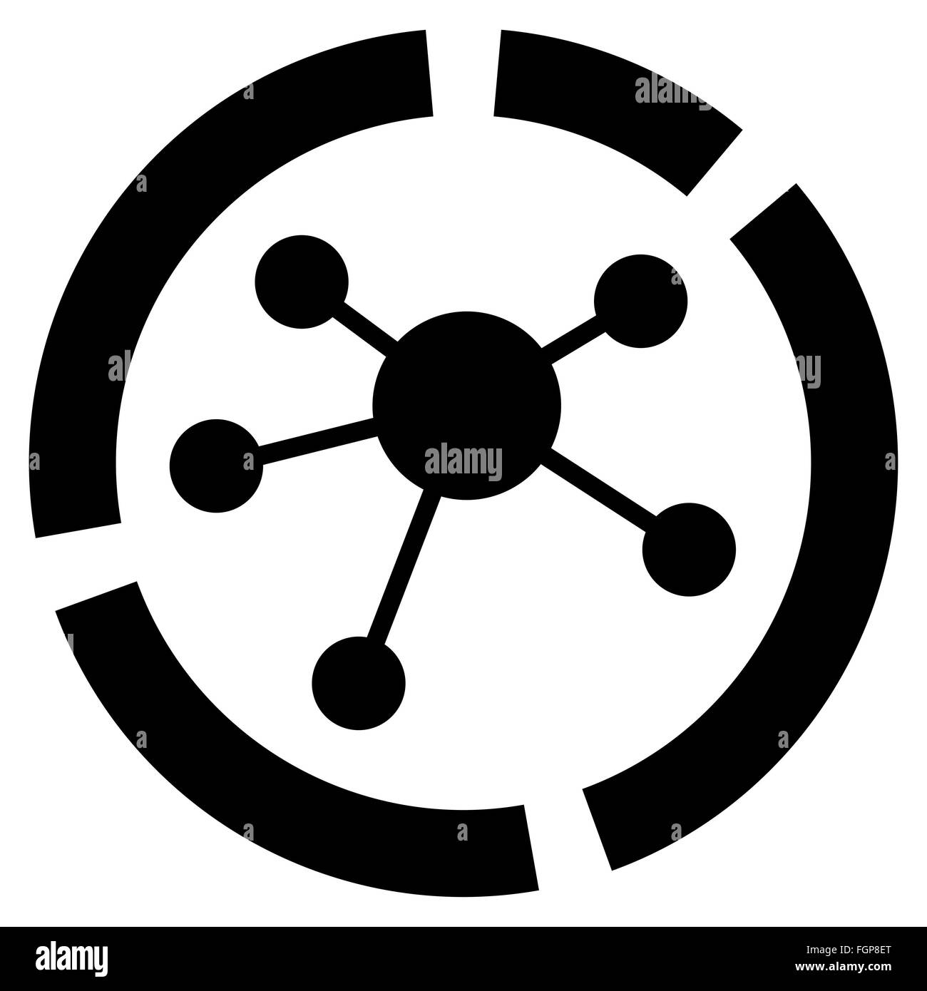 Connections diagram icon Stock Photo - Alamy