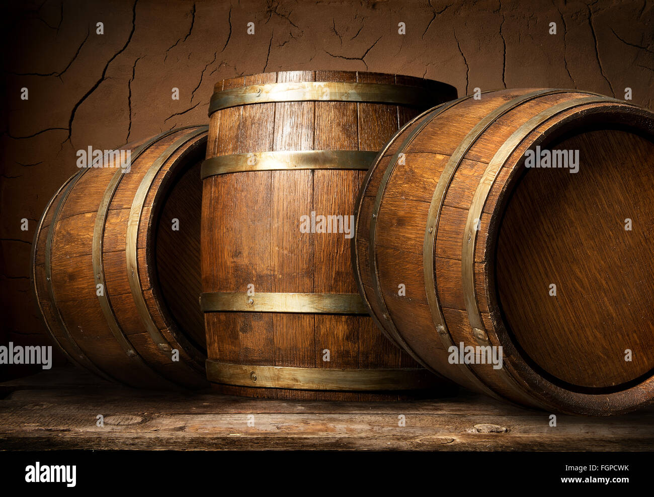 Barrels in wine cellar table hi-res stock photography and images - Alamy
