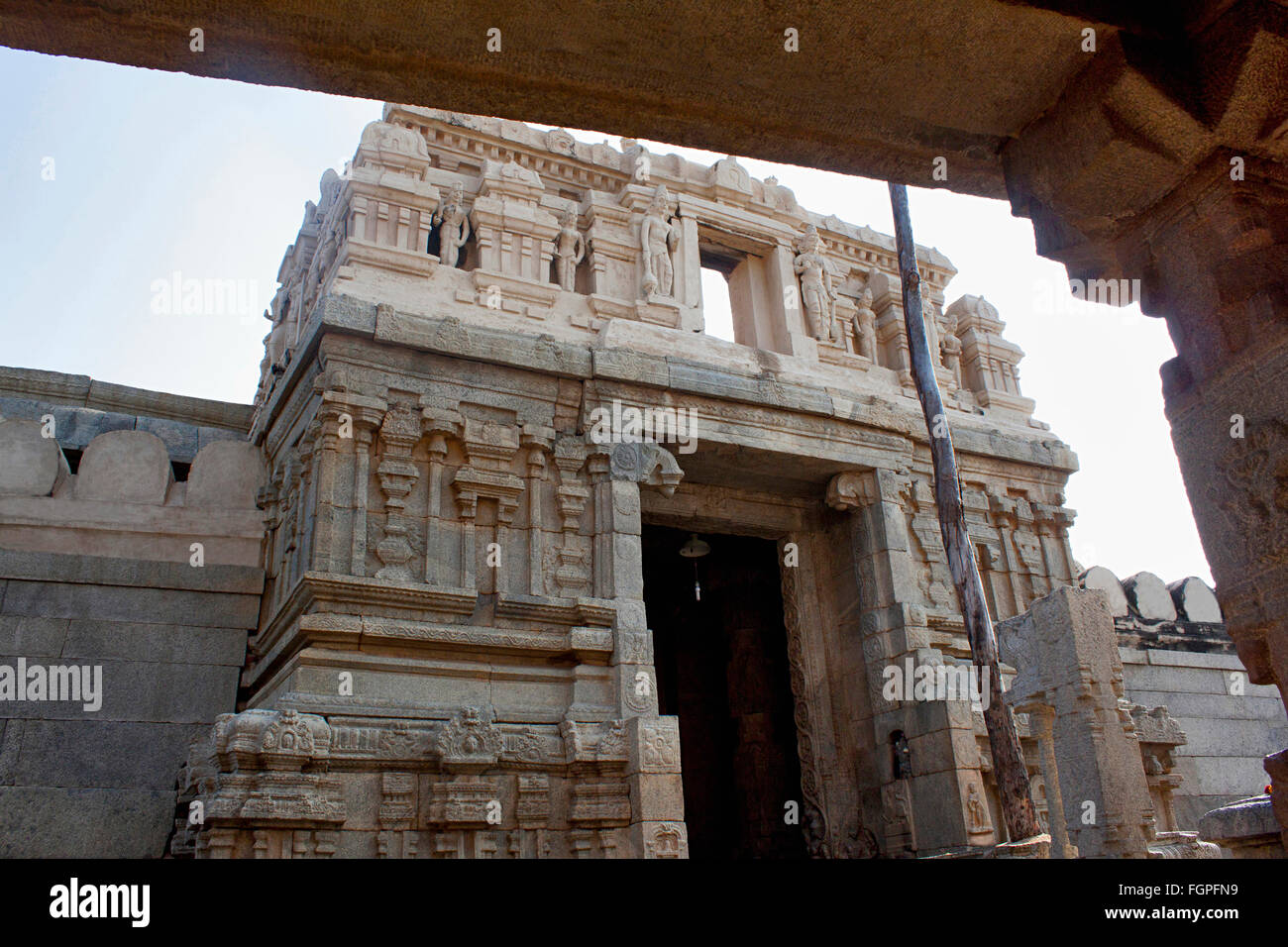 Entrance Gopuram to the Lepakshi temple , Anantapur District, Andhra Pradesh, India Stock Photo