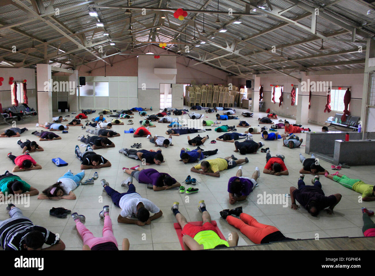 Indian Yoga Enthusiast Practice Yoga On Editorial Stock Photo