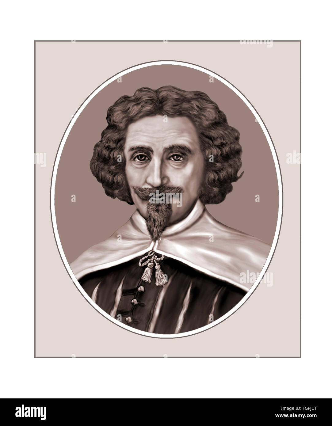 Miguel de Cervantes, Writer, Portrait Stock Photo