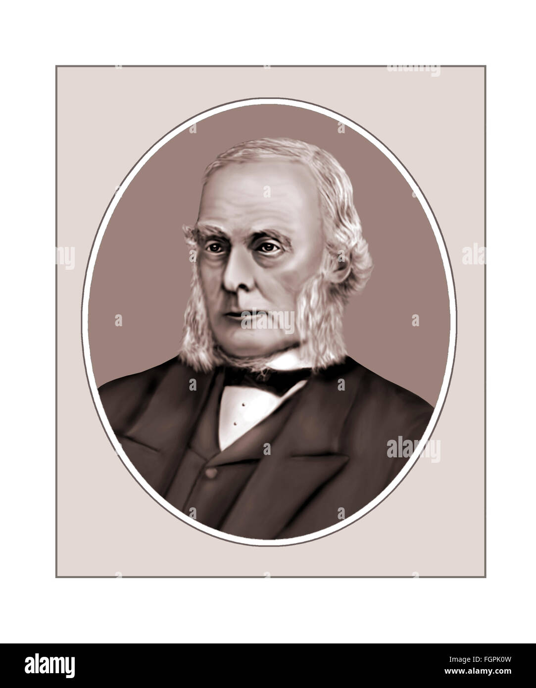 Joseph Lister, Surgeon, Portrait Stock Photo
