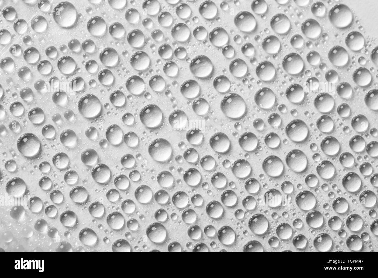 water drops an white background Stock Photo