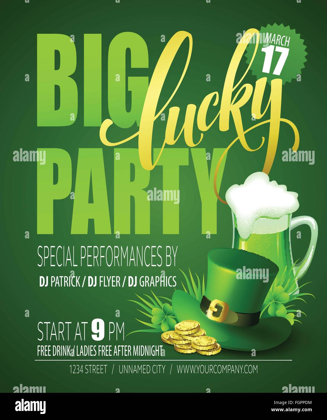 st pattys day vector art