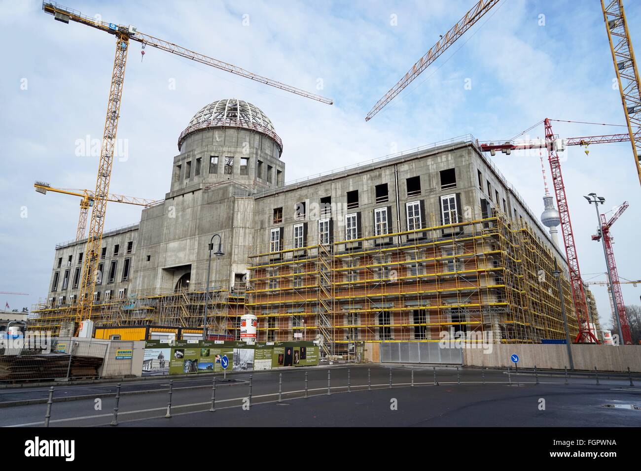 Germany Construction site of Berlin's City Palace (Stadtschloss